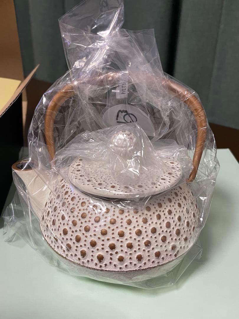 【新品】南部鉄器ティーポット　アンシャンテジャポン　NO.3カモミール　ゴールド
