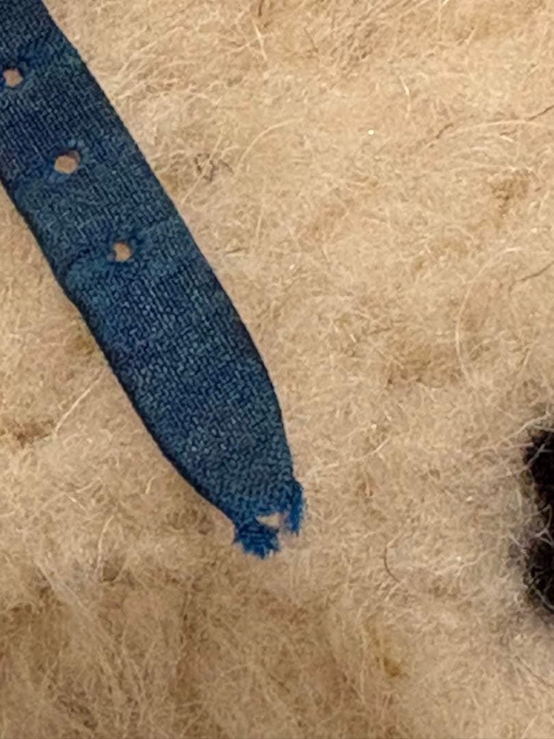 ロレックス　カメレオン　純正ベルト3本セット　ブルー系（水色革&サテン紺サテン）