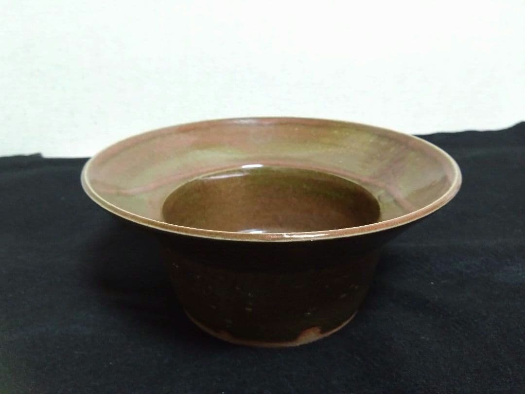 織部釉　カブト鉢　北大路魯山人作　魯山人