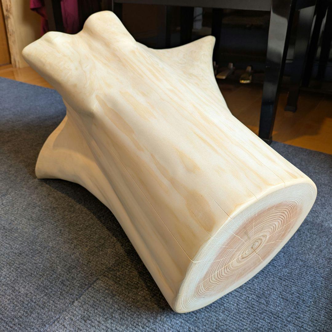 Ai　檜　切り株　丸太　椅子　スツール　 高さ約43.5㎝