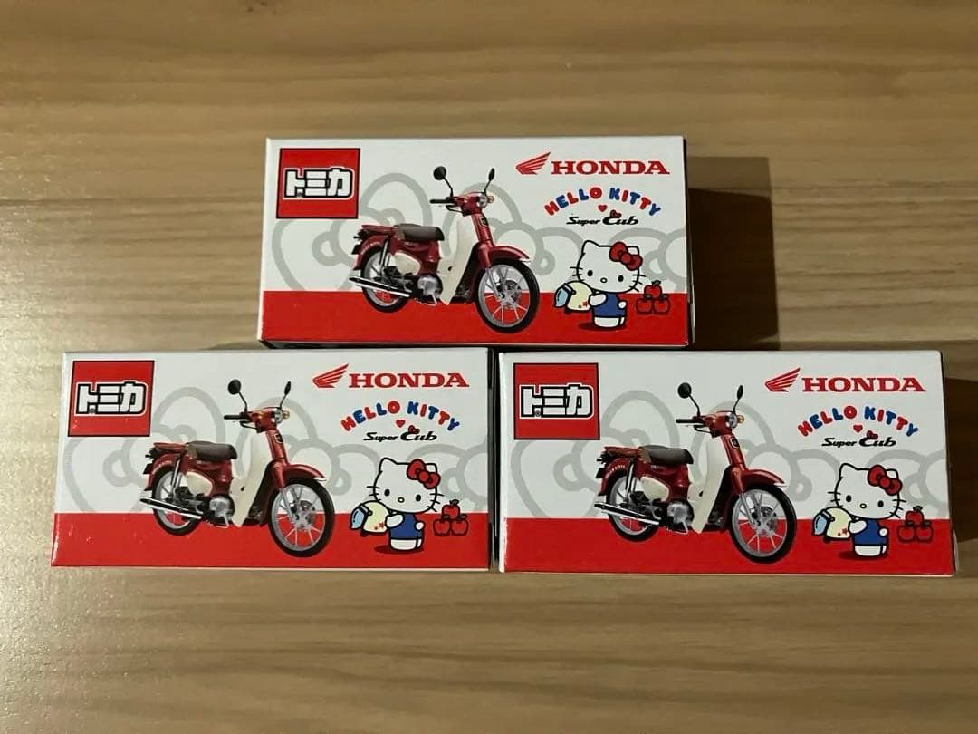 HONDA ハローキティ バイクミニカー 3個セット　スーパーカブ　限定
