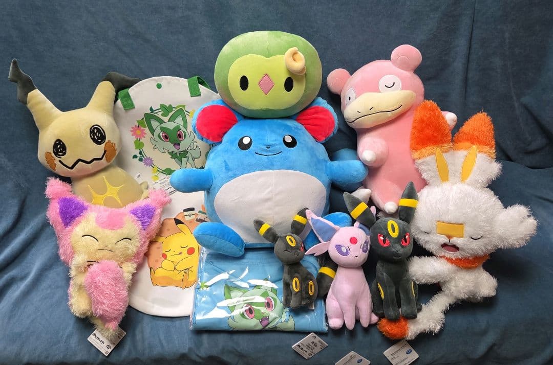 ポケモン ぬいぐるみ トートバッグ プレミアムサマーブランケット 12点セット