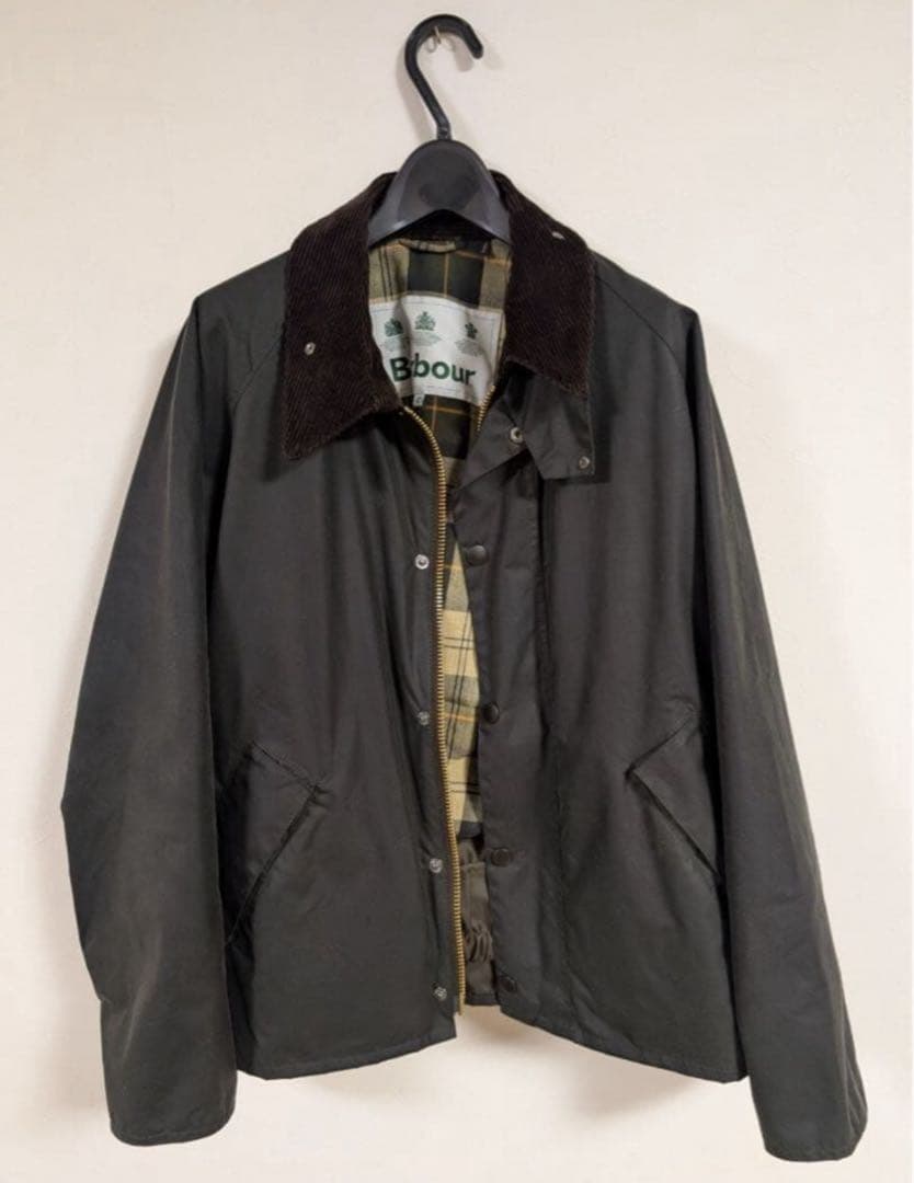 barbour バブアー　トランスポート　セージ　40 オイルドコットン L