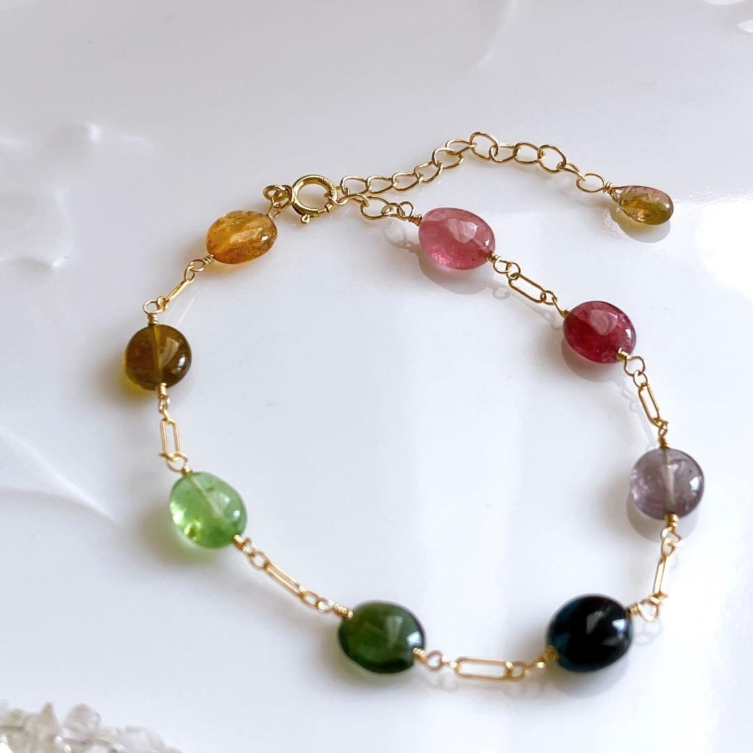 Kaya◆高品質✧スイスブルートパーズ×ブルームーンストーンブレスレット