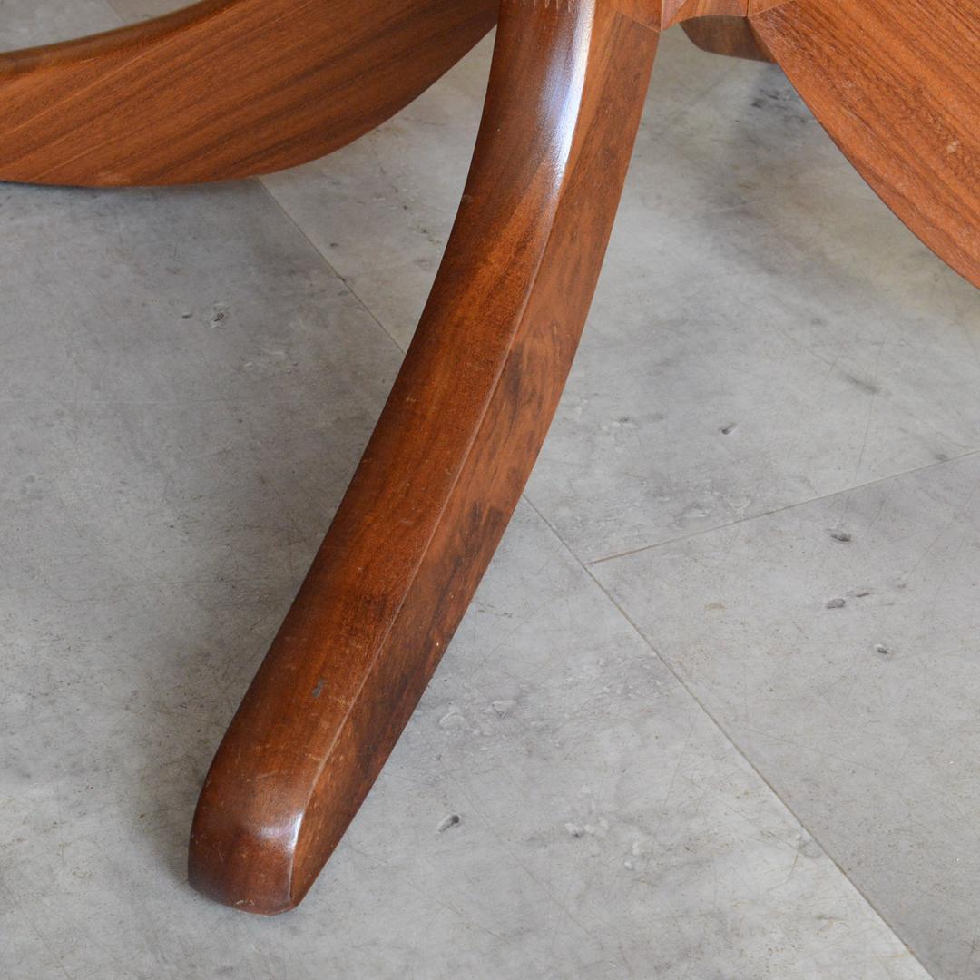 Nathan ヴィンテージ エクステンション コンパクト ラウンドテーブル 伸縮