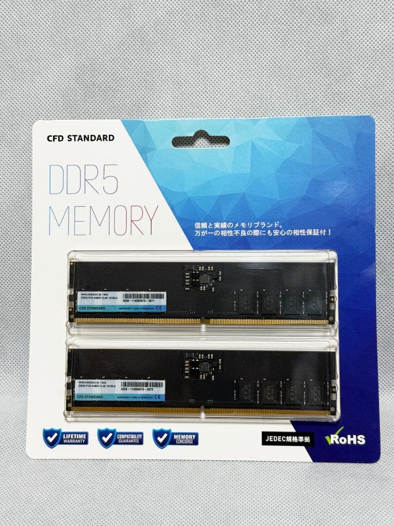 【新品】CFD DDR5 32GB W5U5600CS-16G 16GBx2