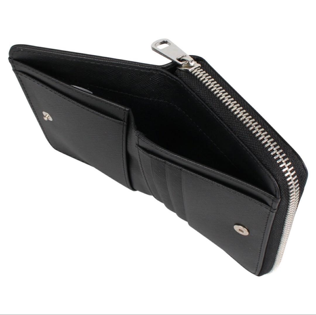 A.P.C. 二つ折り財布　ブラックレザー　新品・未使用