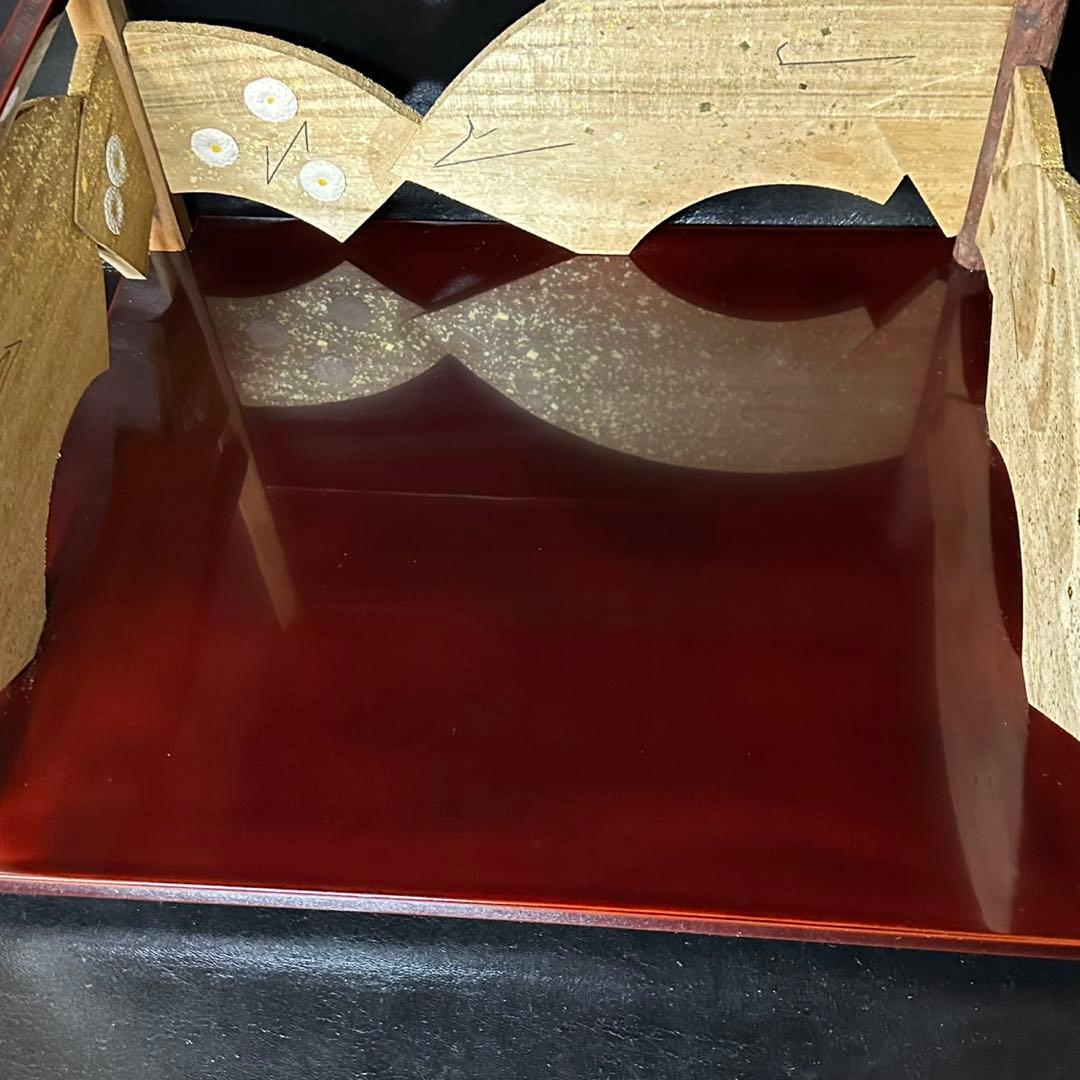 ★茶道具！鵬雲斎好写 寿扇棚！紙箱付！★