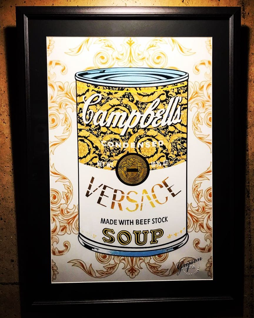 Grysonアート 2.5Lヴェルサーチキャンベルスープパロディオマージュアート
