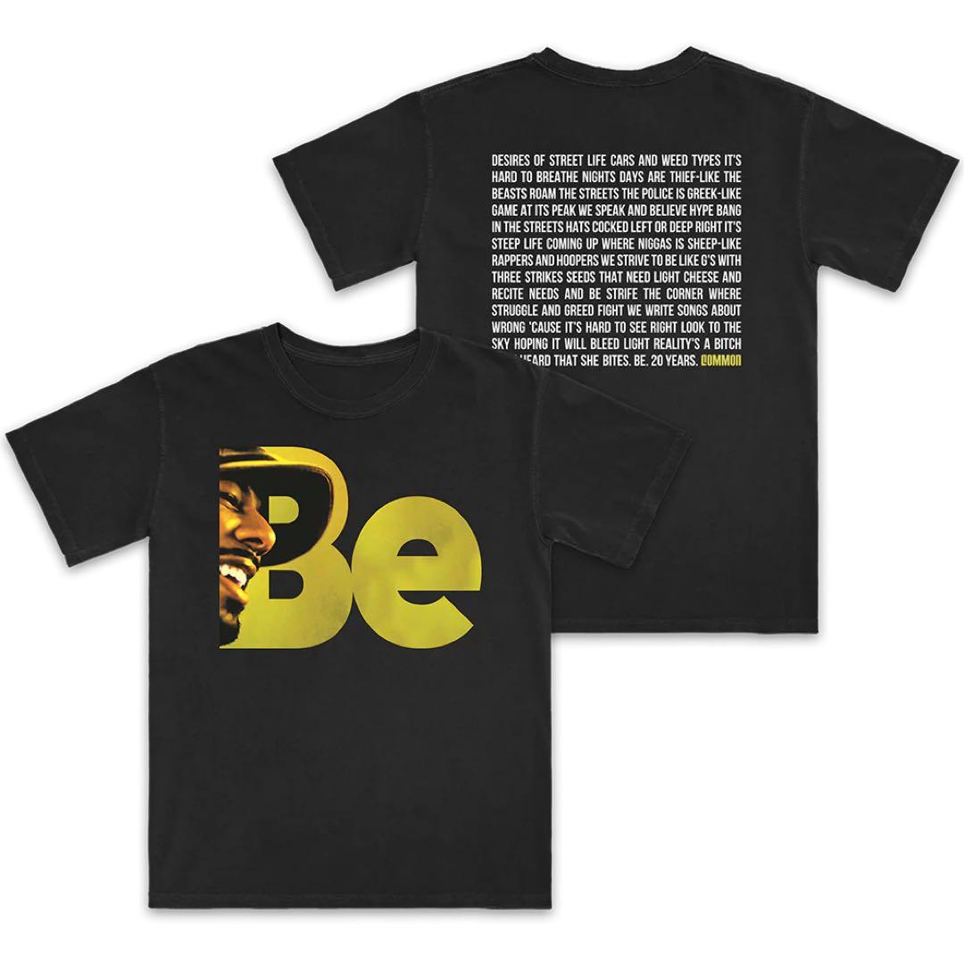 common Live 2025 Be コモンTシャツ ブラック