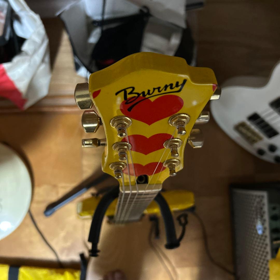 hide イエローハートJr　Burny ミニエレキギター