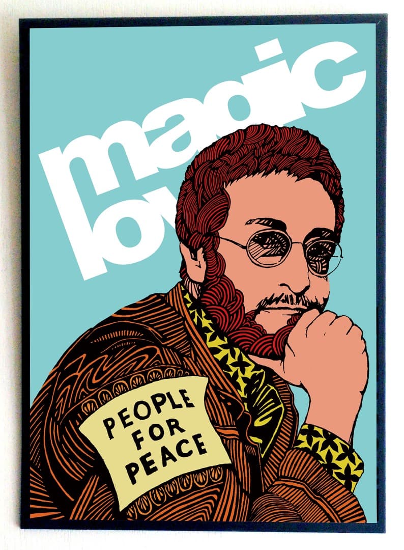 送料無料☆新品A1サイズ☆ JOHN LENNON インクジェットプリント