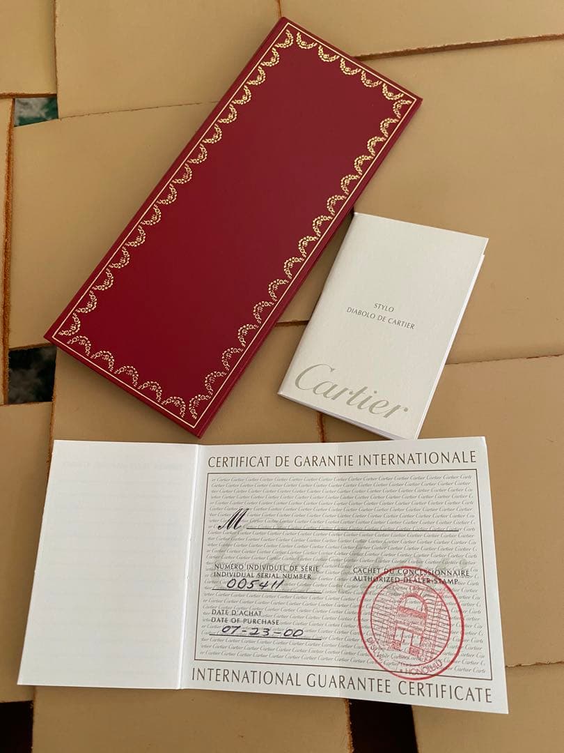Cartier ディアボロ ドゥ カルティエ ミニボールペン/保証書、ケース付