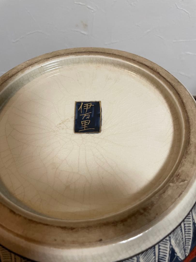古伊万里　金蘭手様式大花瓶　花器　置物