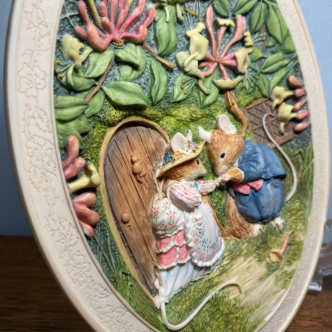 ブランブリーヘッジ サマー オーバル 壁掛けプレート レア