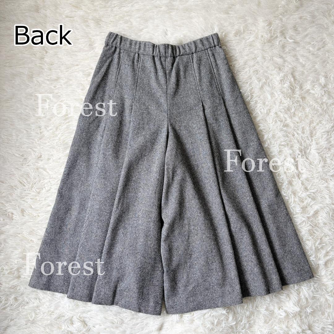 【新品】シルクネップヘリンボーン ガウチョパンツ　size44　23区