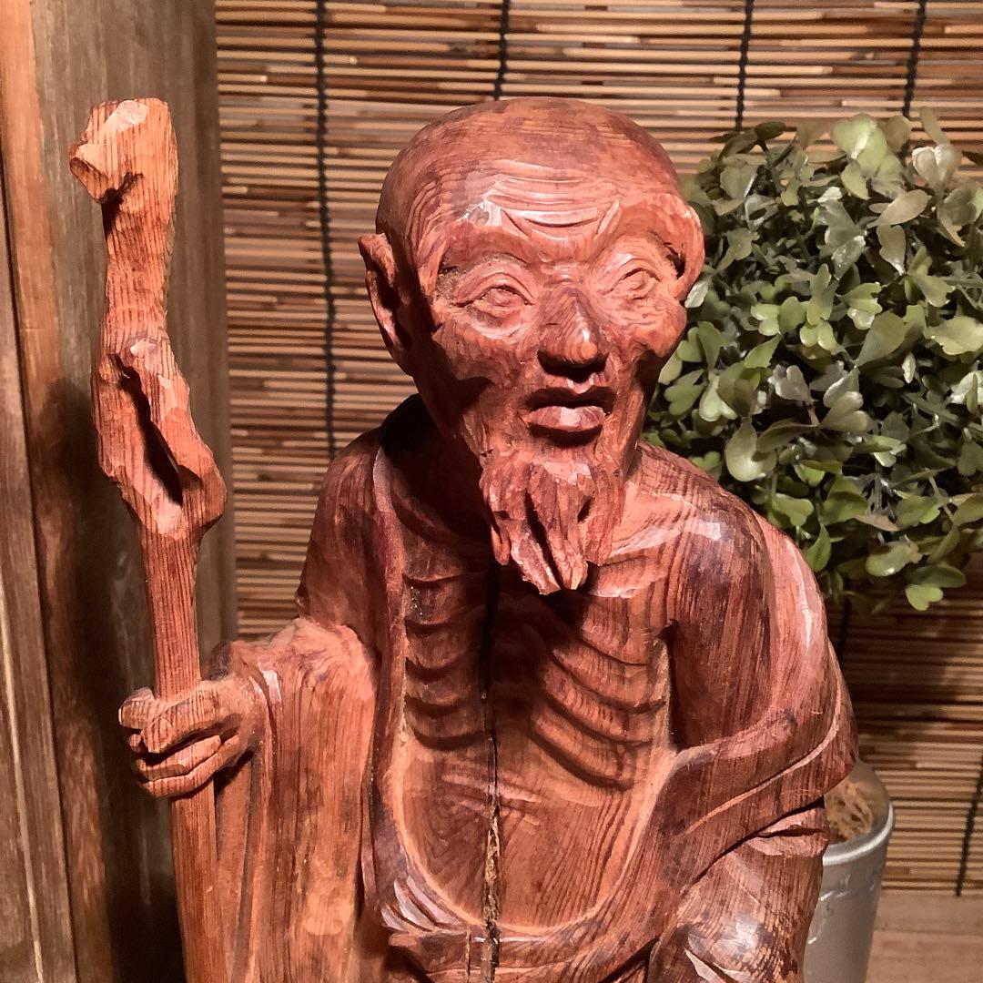 古玩・中国伝統宗教「最高神・天仙」地仙・多神信仰・神通力・不老不死・銘・共箱