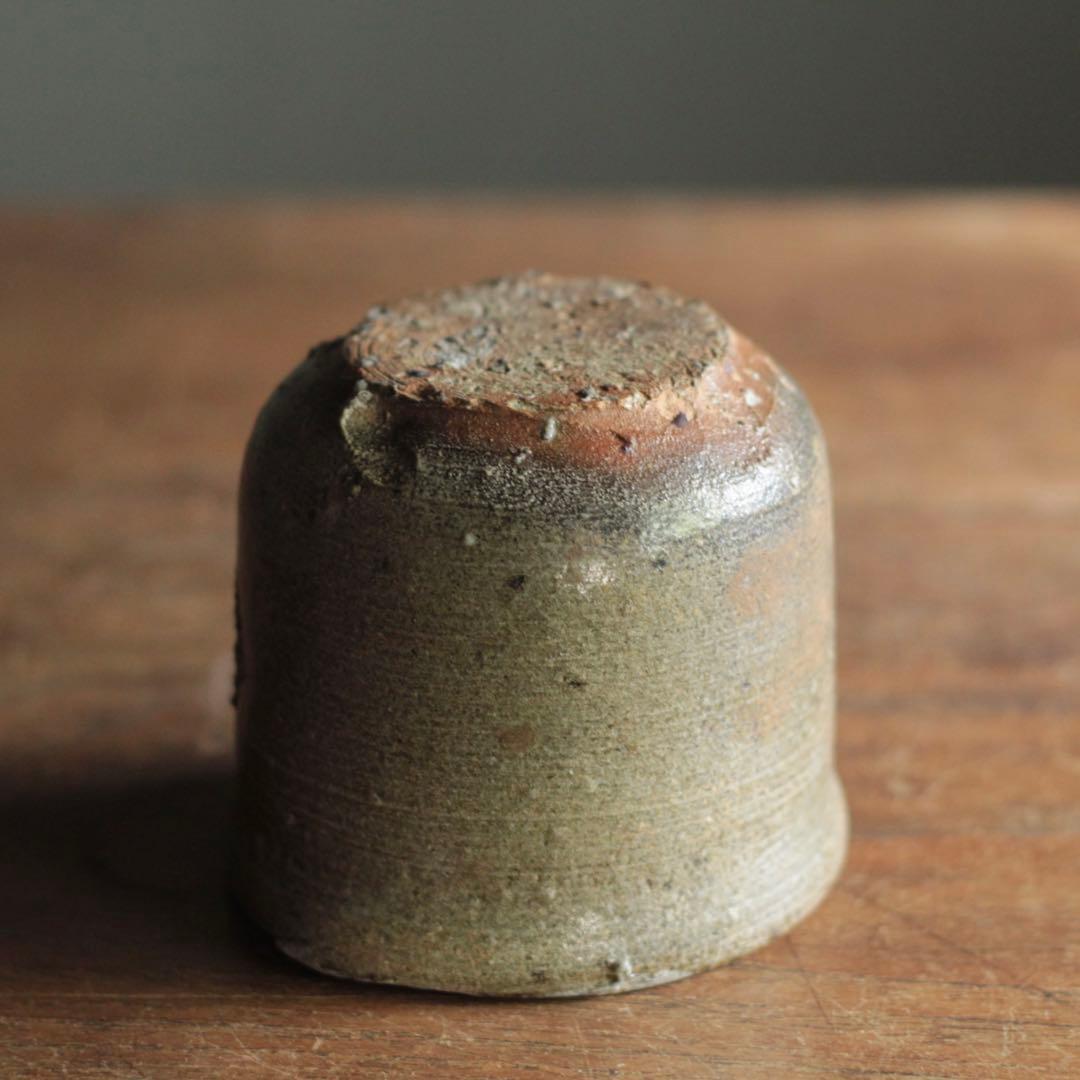 信楽 筒茶碗 古美術 古道具 アンティーク 信楽焼 直しあり