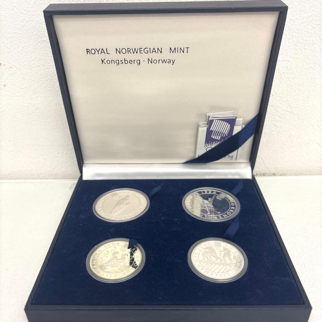 Lillehammer 1994 リレハンメルオリンピック 記念 銀貨セット