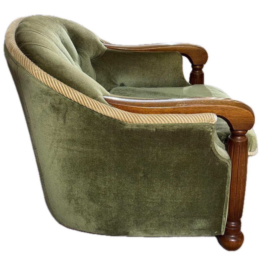 「美品」　高級品　送料込み　ナガノインテリア工業　1人がけソファ