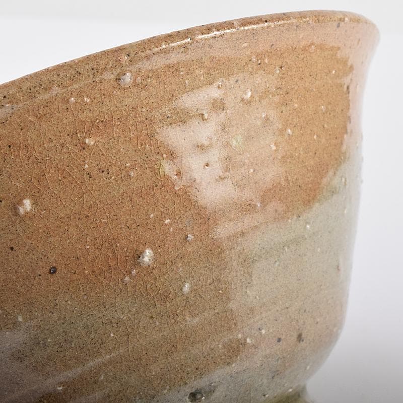 伊羅保　刷毛目茶碗　銘「二人静」　堀内宗心（兼中斎）極め箱　V　R7648