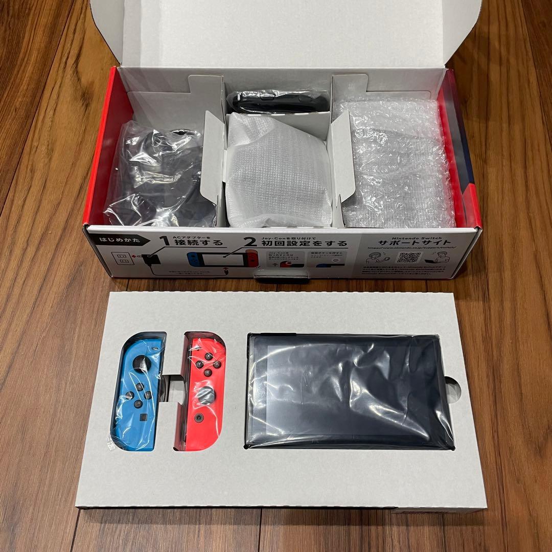 Nintendo Switch 青/赤 本体 SDカード（128GB）付き