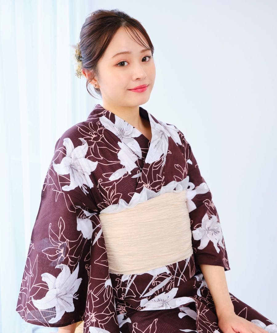 浴衣 帯 下駄 3点セット セパレート浴衣 試着のみ