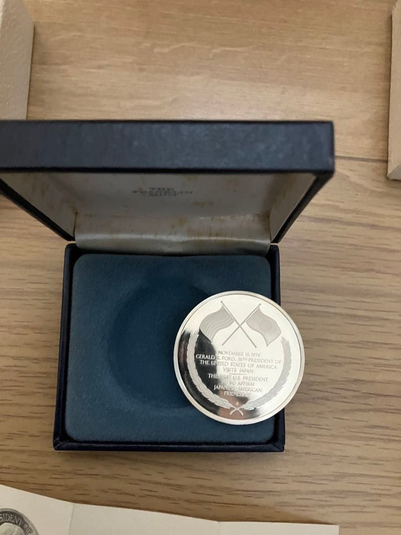 フォード大統領来日記念メダル1974年フランクリミント社