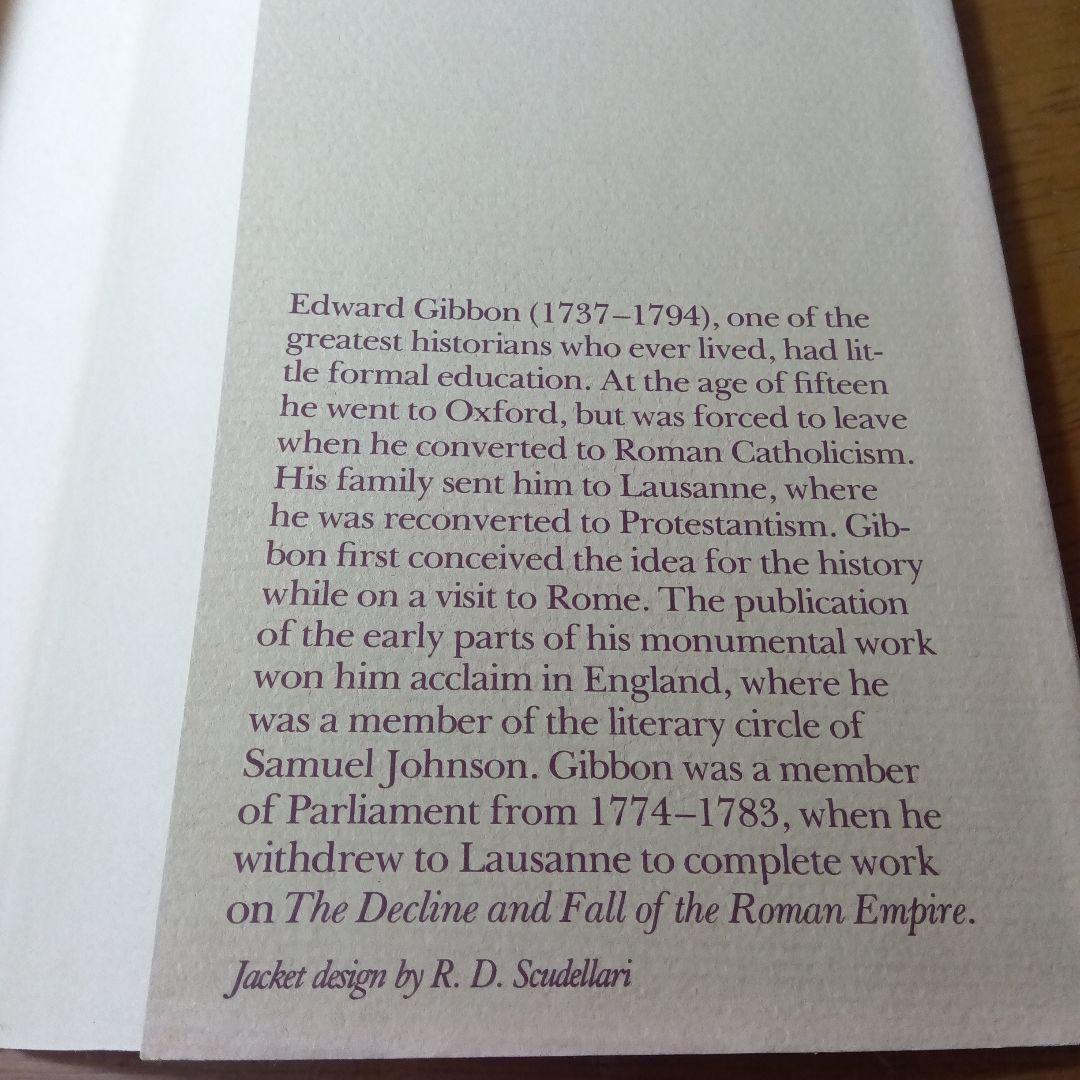 ローマ帝国衰亡史〔洋書全３巻〕＊画像中の和訳書は含みませんのでご注意下さい。