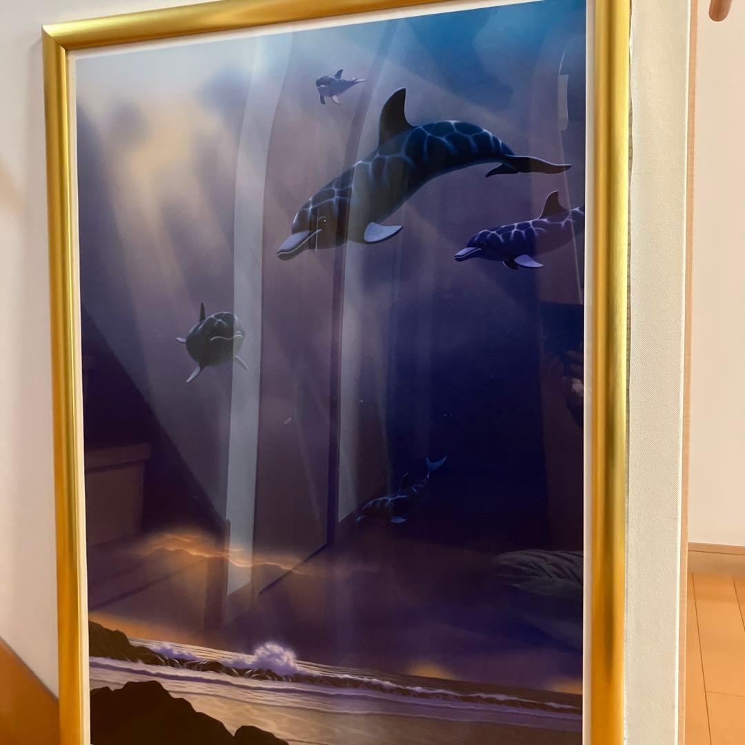 イルカポスター　額入り