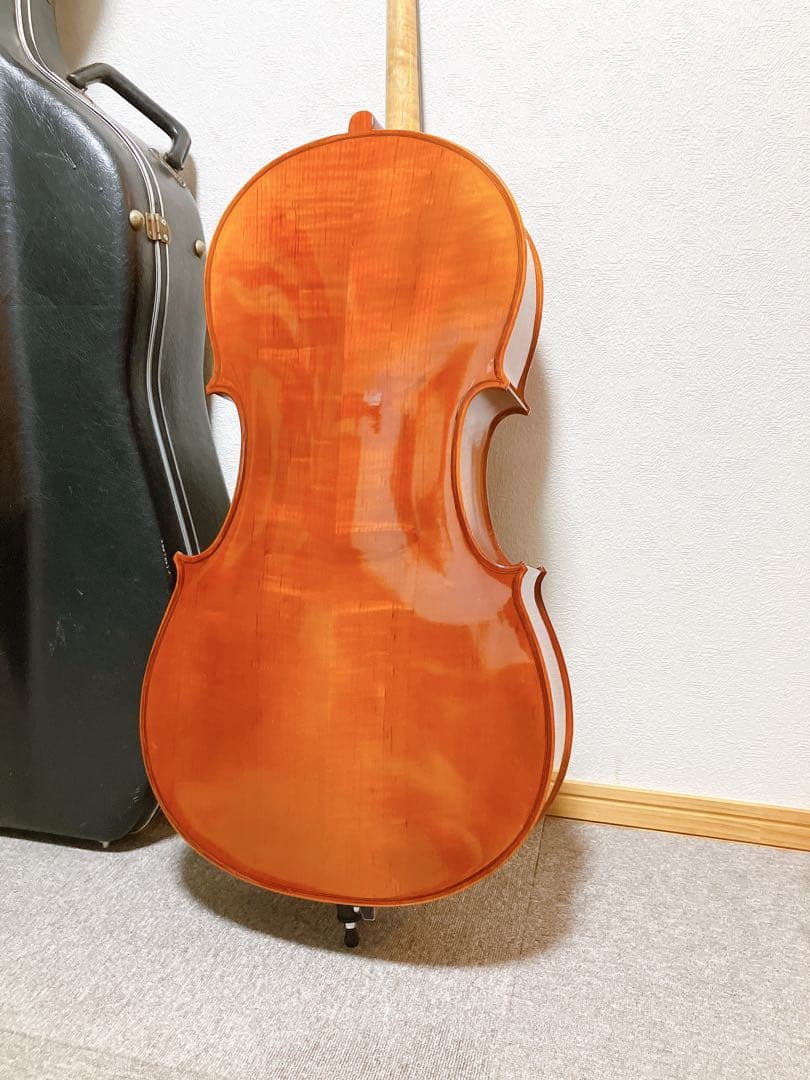 【ちげなべ】チェロ（no label) 4/4 ハードケース付　送料込み