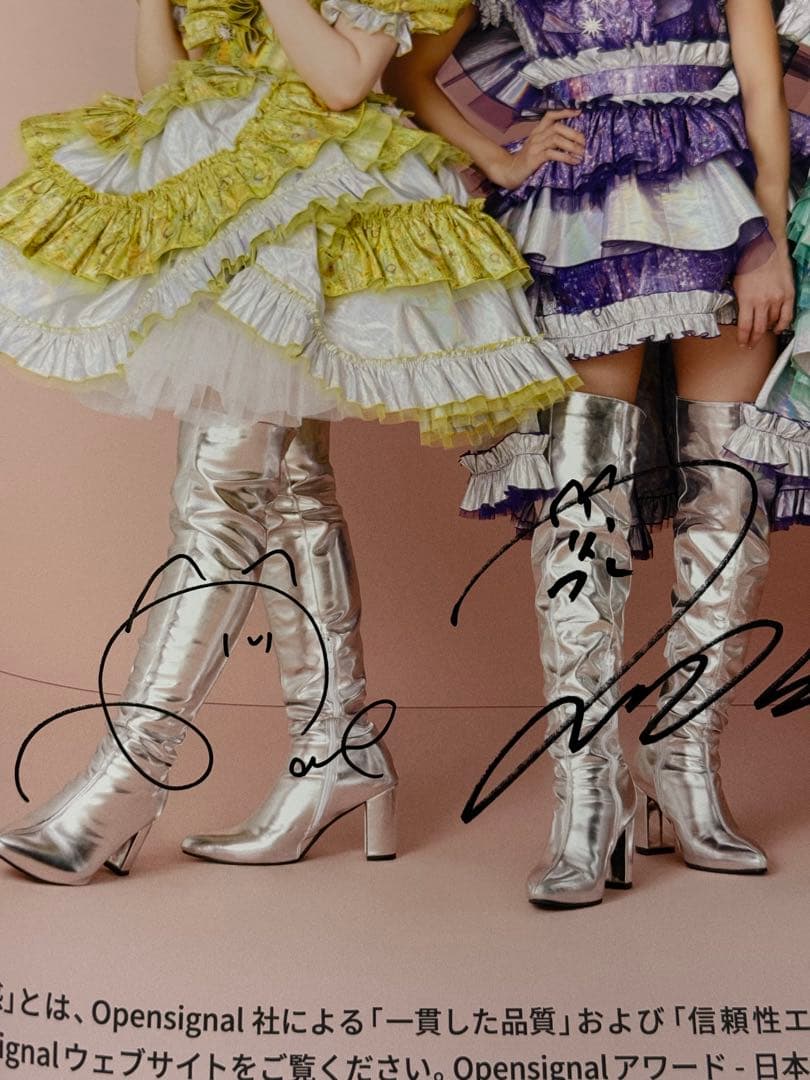 FRUITS ZIPPER 直筆全員サイン入りポスター × au