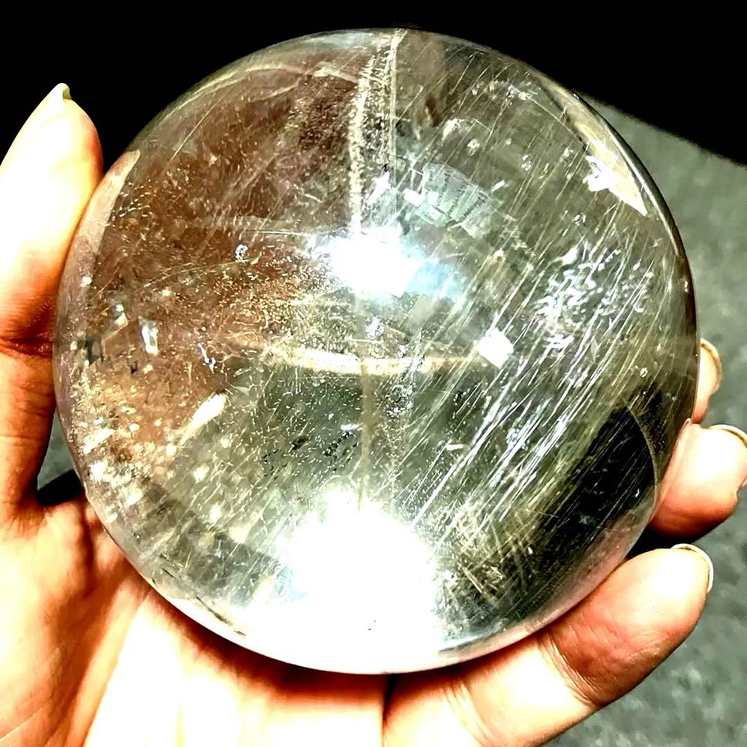 超特大　77mm ゴールドシルバールチルクォーツ　金銀水晶　パワーストーン