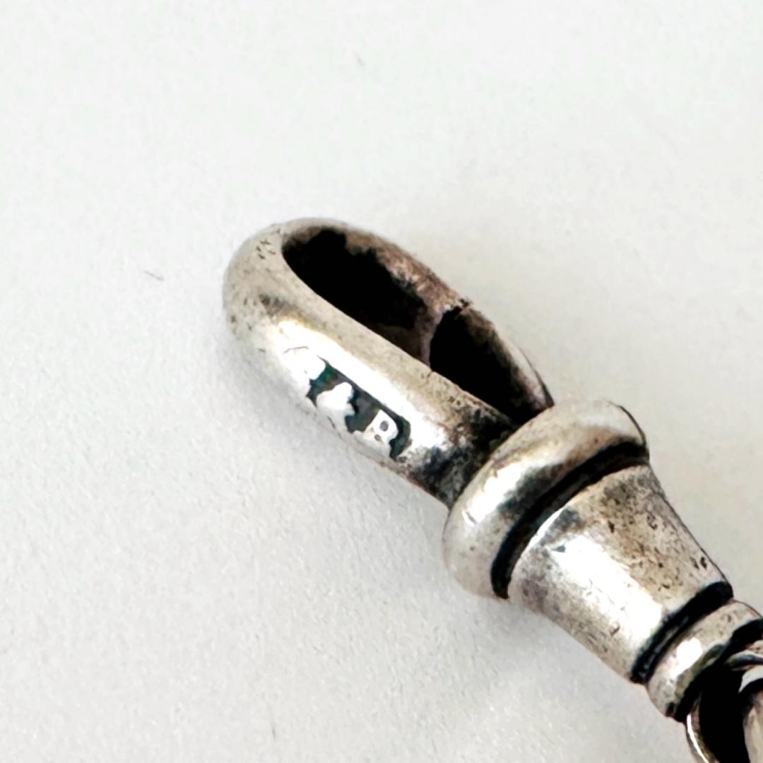 1890年★英国★アルバートチェーン/純銀製/アンティーク