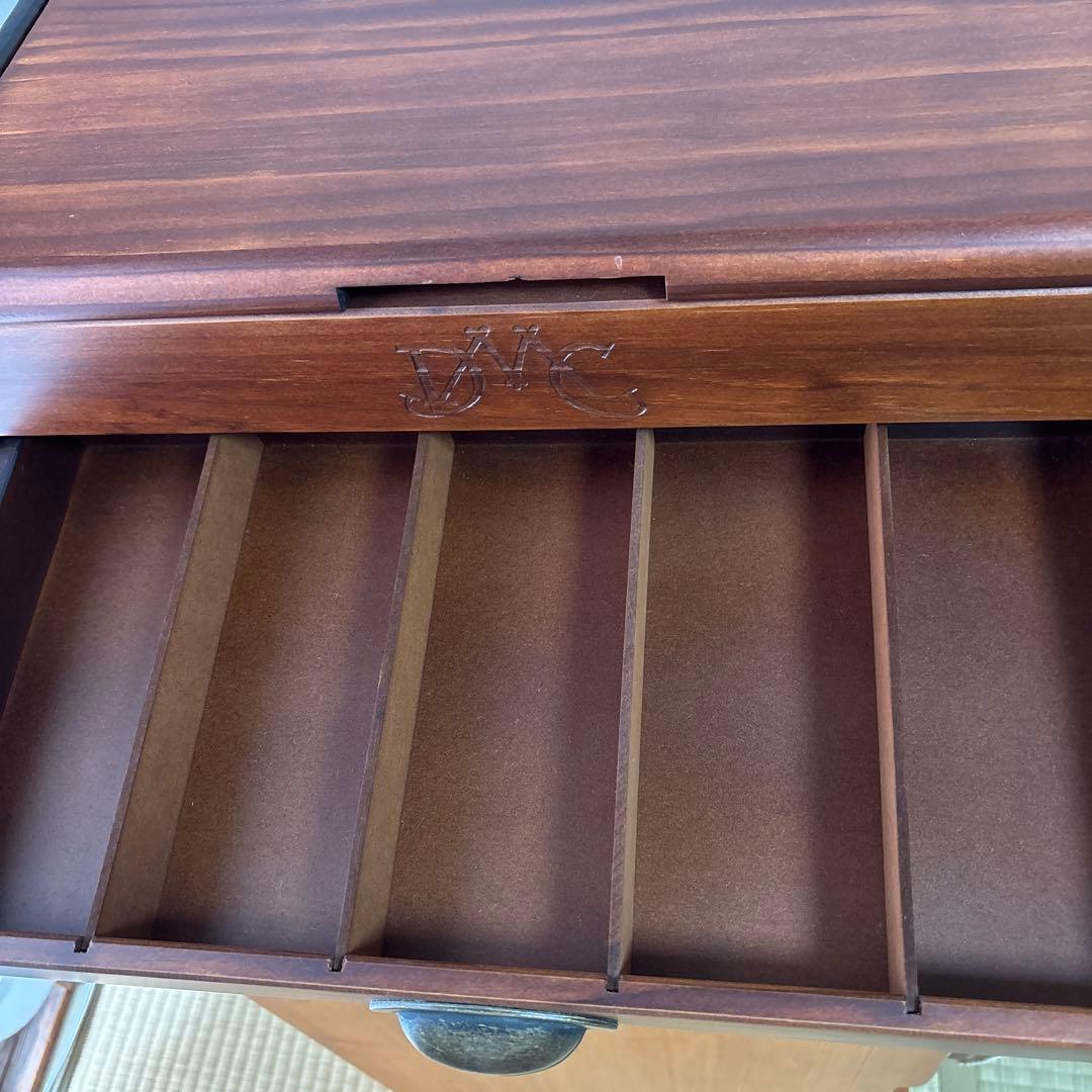 フランス　DMC 裁縫箱　刺繍糸　キャビネット　引き出し　ソーイングボックス