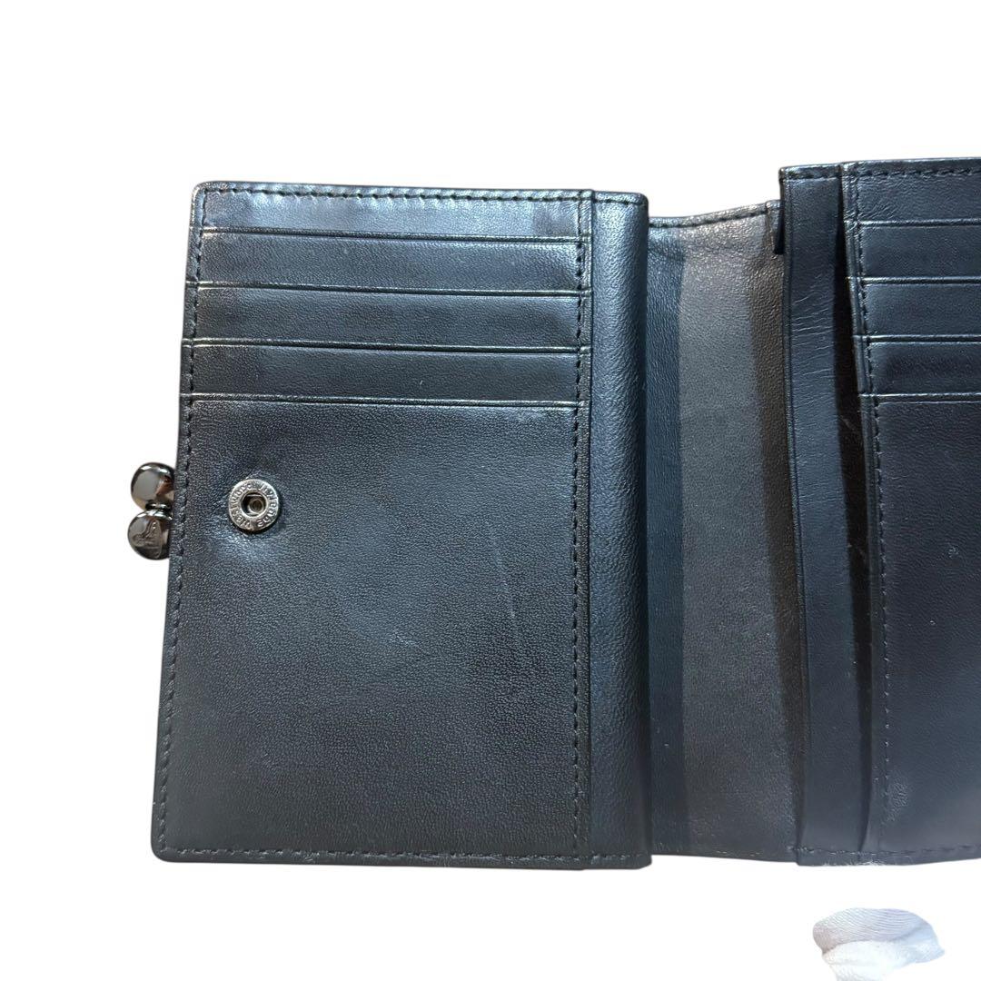 ヴィヴィアンウエストウッド がま口 財布 カット＆スラッシュ 黒 Y2K レザー