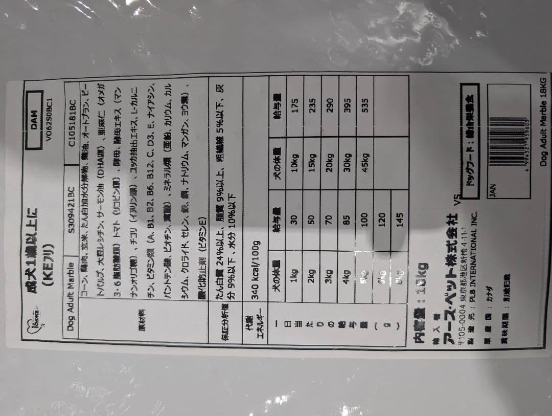16日まで限定値下げファーストチョイス　ドッグフード ドライフード 18kg