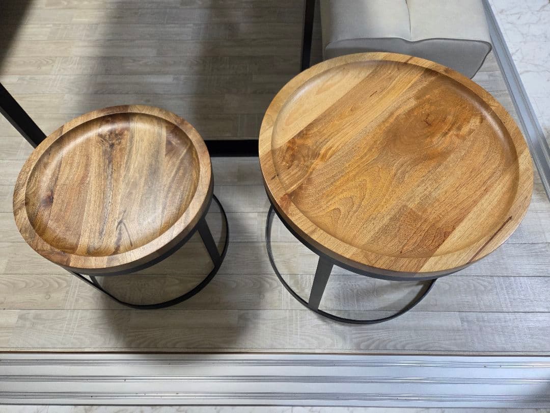 LIFE FURNITURE 　 ライフファニチャー　テーブル　S／L セット