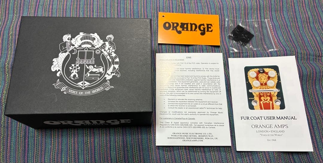 Orange Fur Coat ギターエフェクター FUZZ