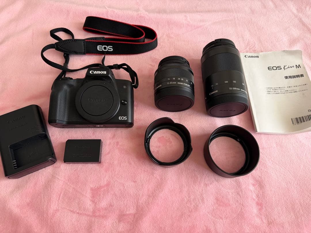Canon EOS Kiss M ミラーレスカメラセット