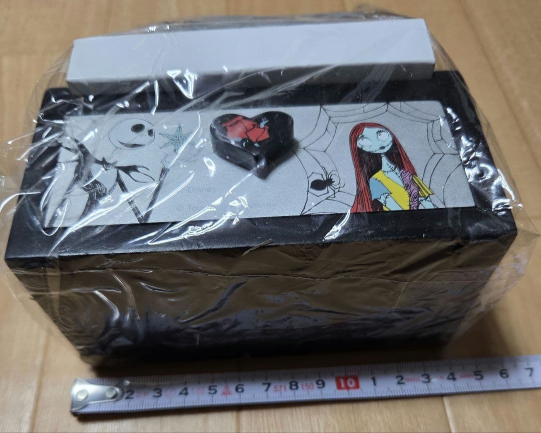 当時物　未使用　ナイトメア・ビフォア・クリスマス 木製引き出し　高さ約20cm