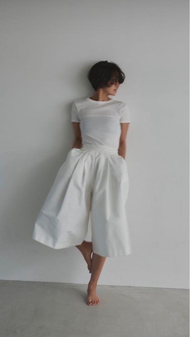 nala ドレスパンツ　ホワイト