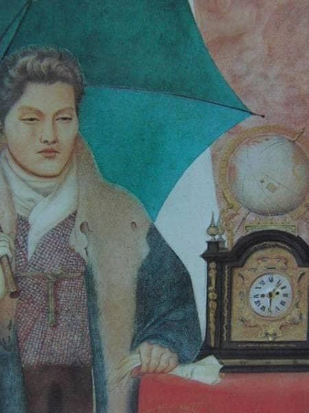 堂本印象 「故父」 超希少画集より、新品額装付