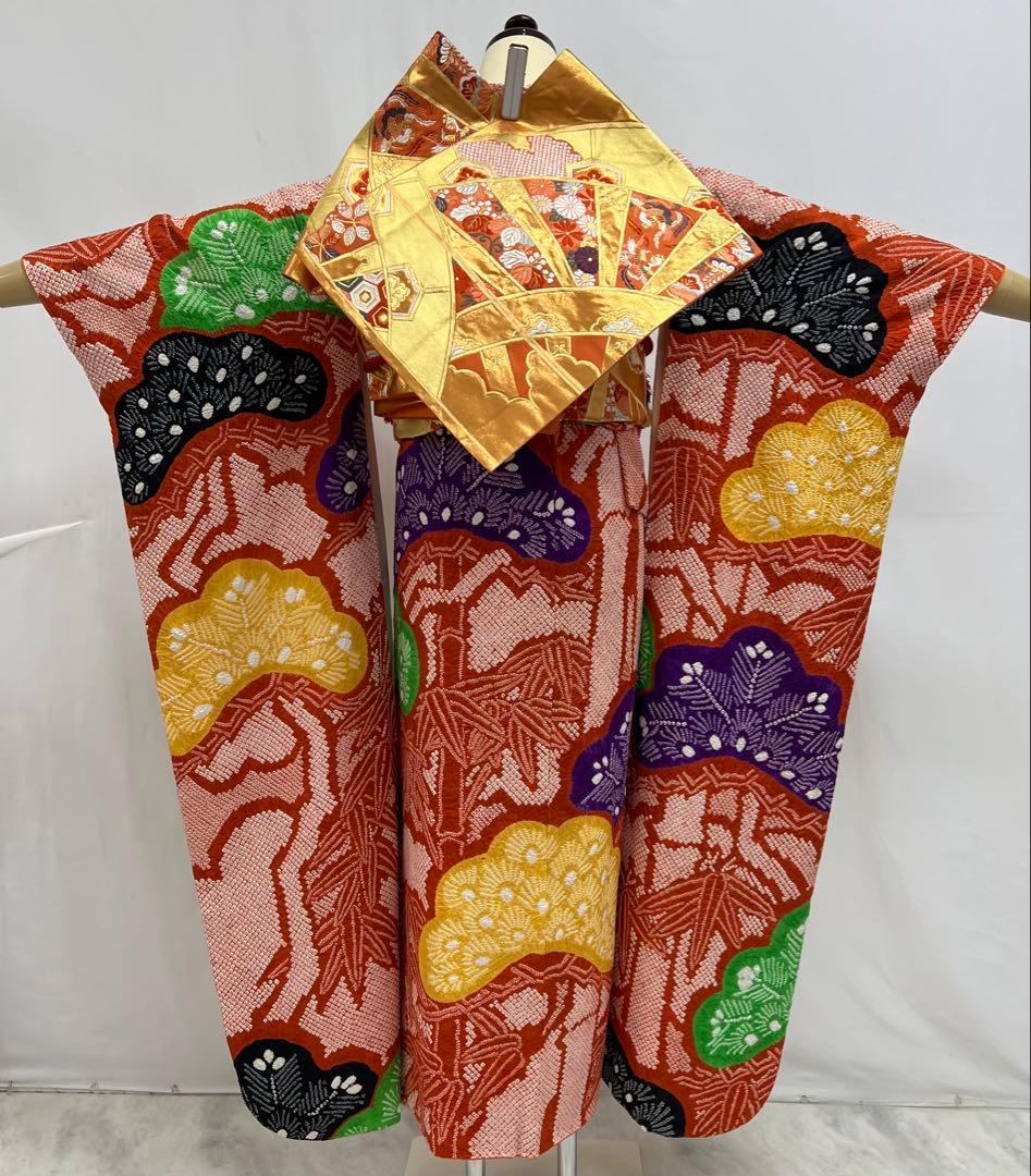 総絞り　振り袖　フルセット　別誂長襦袢付　成人式　豪華　612