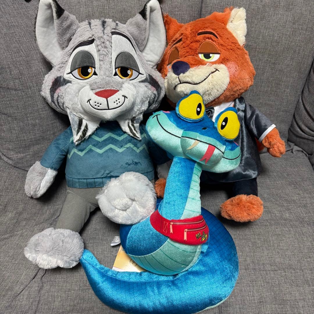 ズートピア2 ぬいぐるみ 3種セット ニック　ゲイリー　パウバート