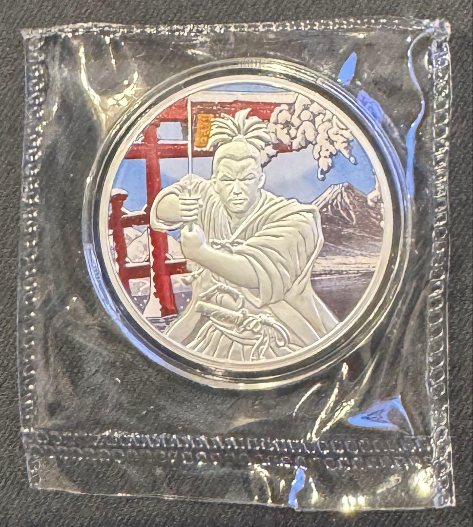 2022 フィジー 侍 古代戦士 カラー 1オンス 銀貨