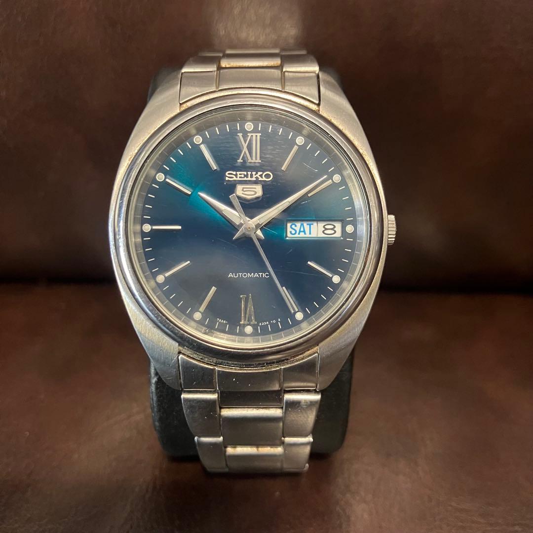 Seiko5 セイコーファイブ　グリーンブルー　7S26-0430 自動巻