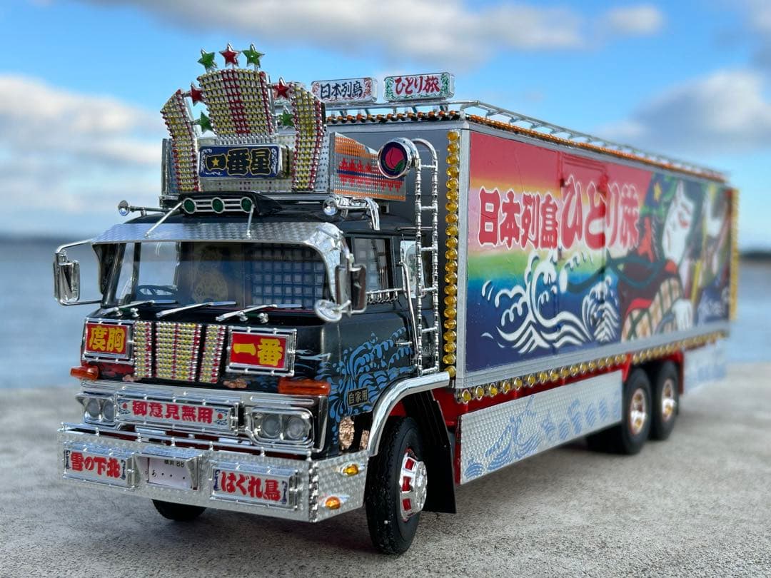 トラック野郎一番星北へ帰るデコトラプラモデル