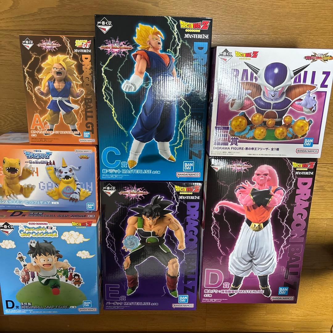 一番くじ　ドラゴンボール　デジモン　フィギュア　 まとめ売り　7点　おまけ　6点