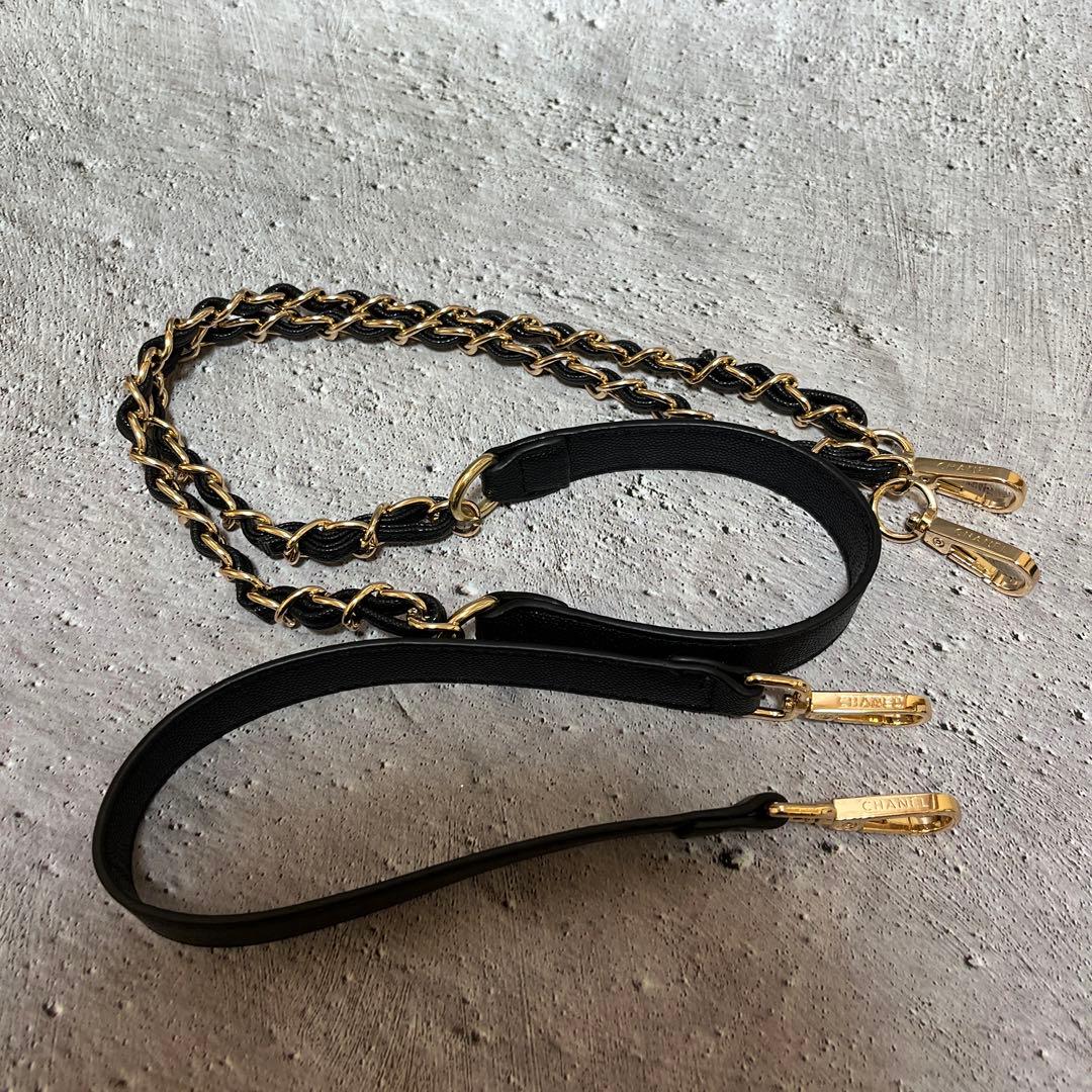 【新品未使用】シャネルブラック キルティング 巾着チェーンショルダーバッグ